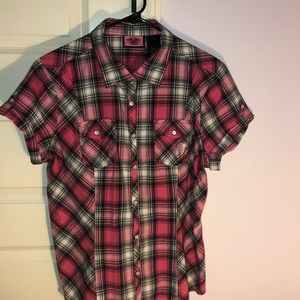 Harley Davidson shortsleeved button down shirt